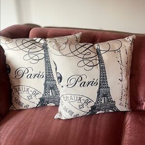 Paris Eiffel Tower Throw Pillows